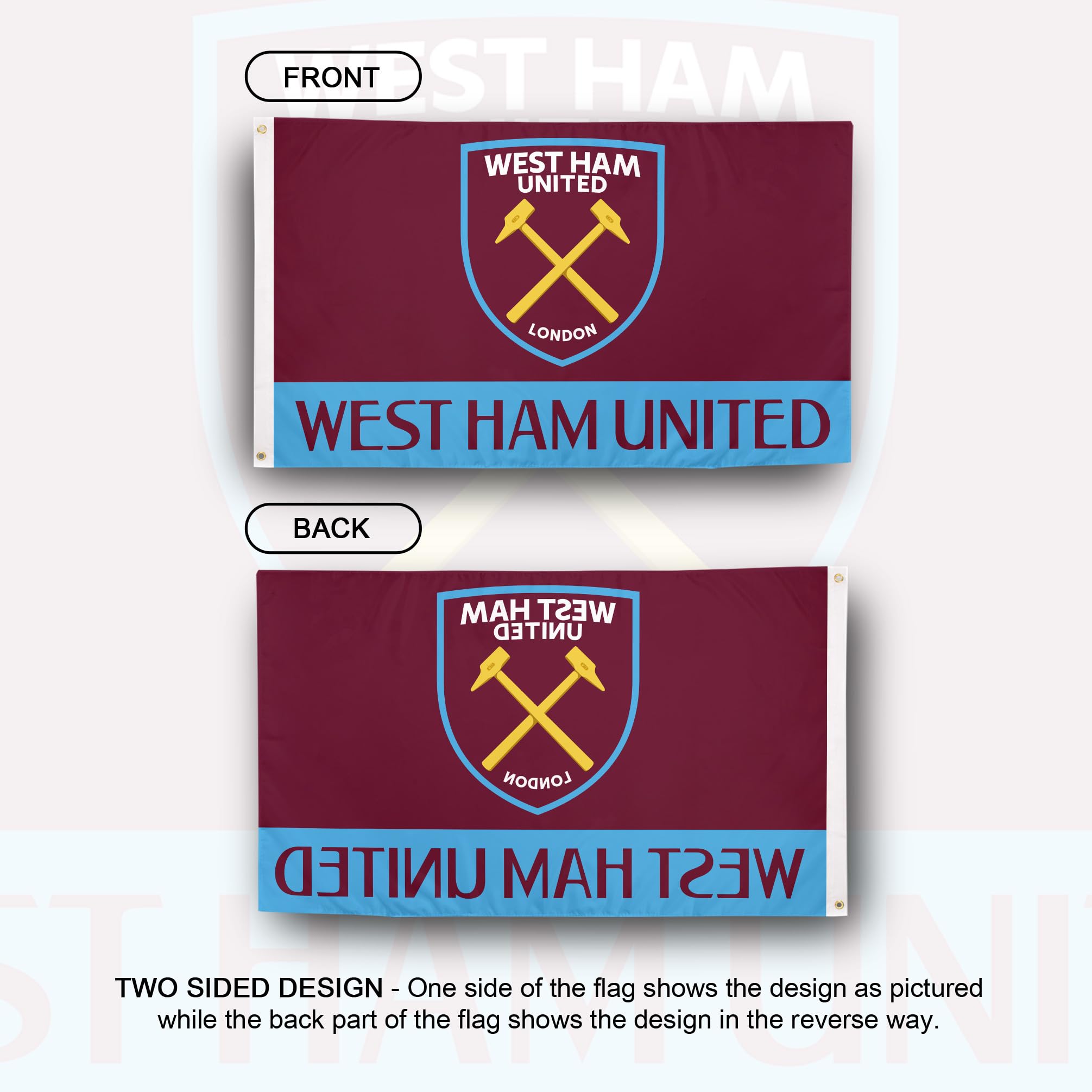 Desert Cactus West Ham United Flag Hammers Football Soccer 100