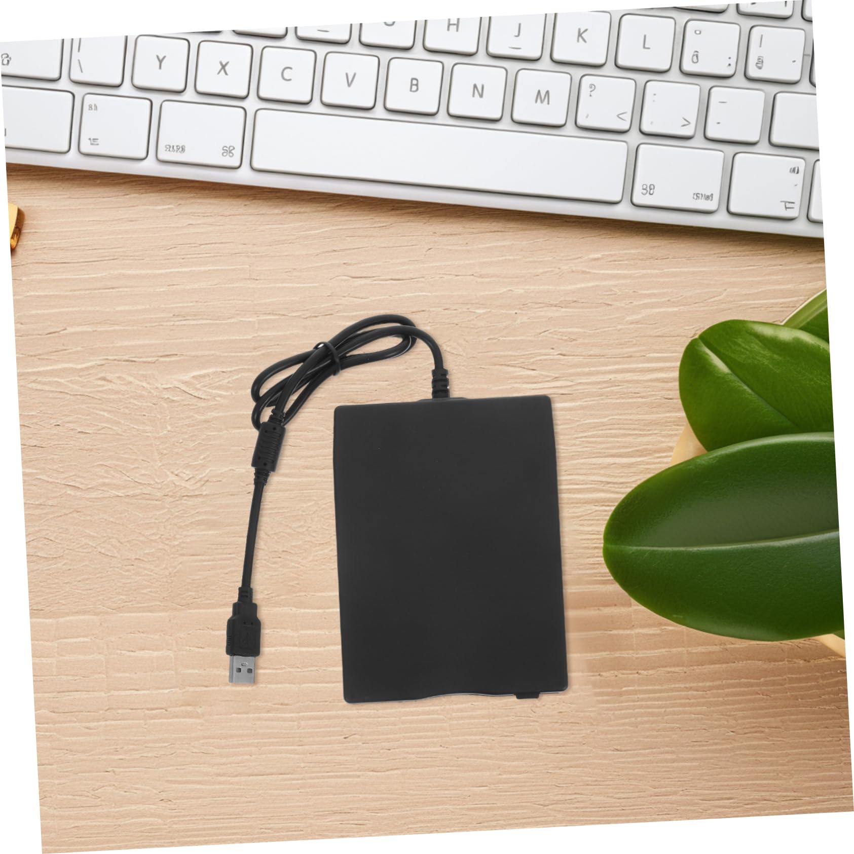 NUOBESTY Lettore di Dischetti Esterno USB 2.0 per Laptop e Desktop, Leggero, Compatibile con Sistemi Operativi, Nero Abs