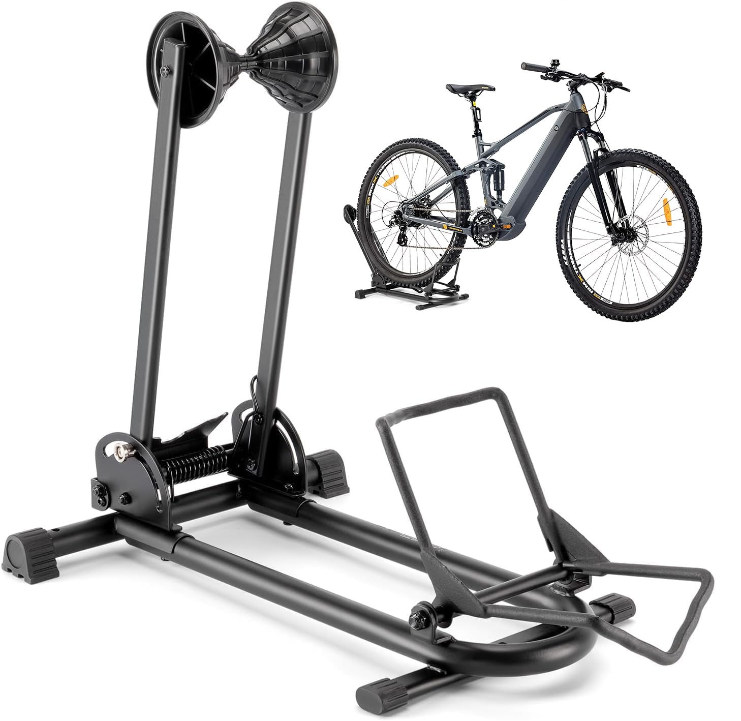 cyclists Cavalletto per bicicletta Ebike, EMTB e mountain bike, pieghevole, da 26 a 29 pollici e 650 C a 700 C, per il vostro garage, casa o negozio di biciclette