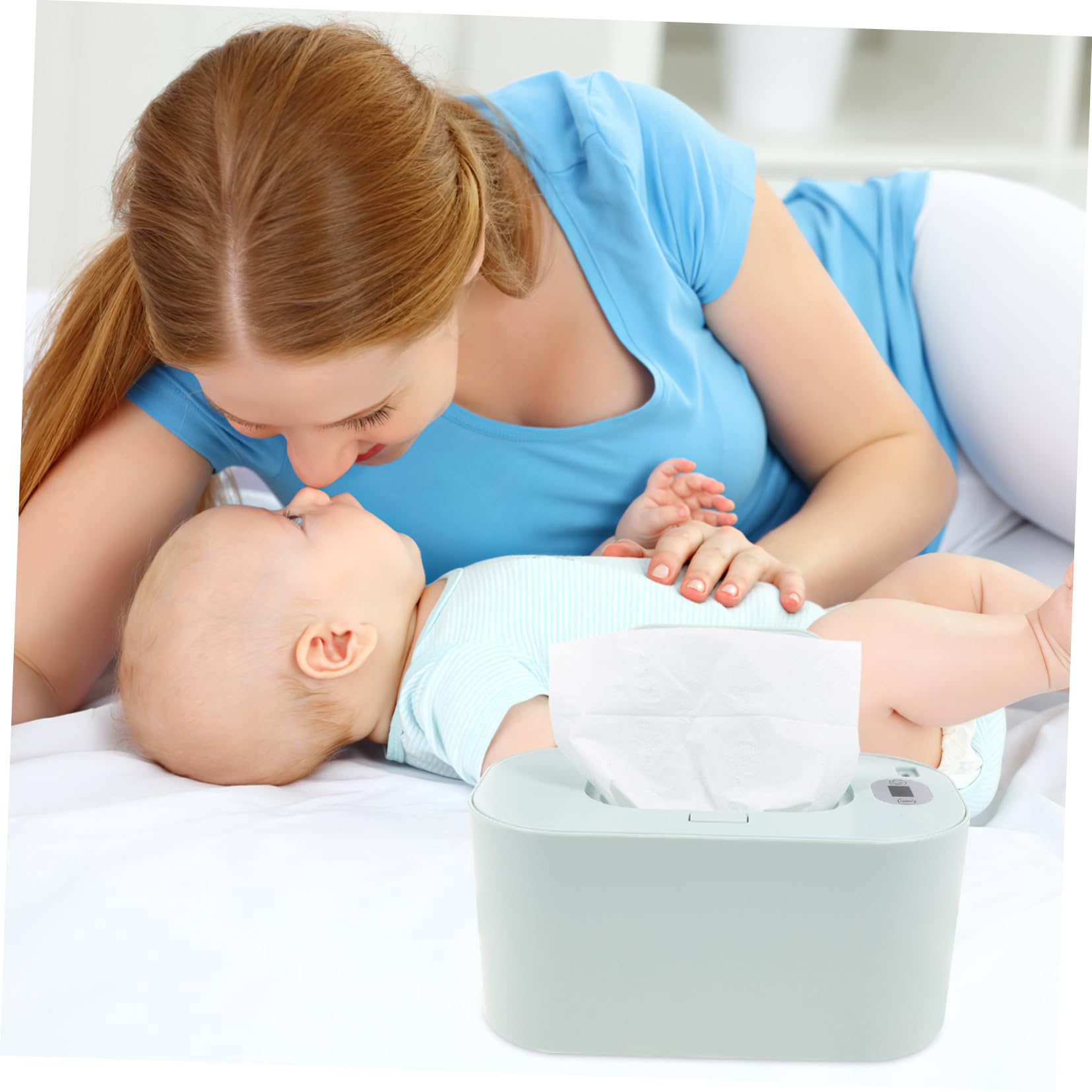 Holibanna Calentador de Pañuelos Húmedos Portátil USB para Bebés Material Abs y Pp, Resistente al Desgaste, Mantiene las Toallitas Cálidas en Casa y Coche