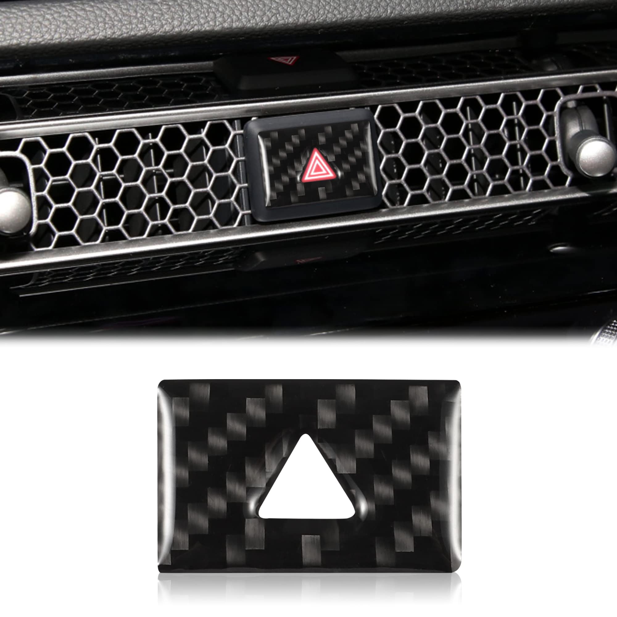 Calcomanías de luz de advertencia para coche TOMALL compatibles con Honda Civic 2022-2023. Embellecedor de luz de advertencia para Civic de 11.ª generación, accesorios de fibra de carbono, decoración interior.