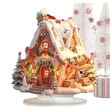 Light Up Christmas Houses Village, LED Snow House, 2D Acrylic Sign, Christmas Cottage With LED Light, Christmas House Decor, Christmas Figurine, Christmas Village Decor