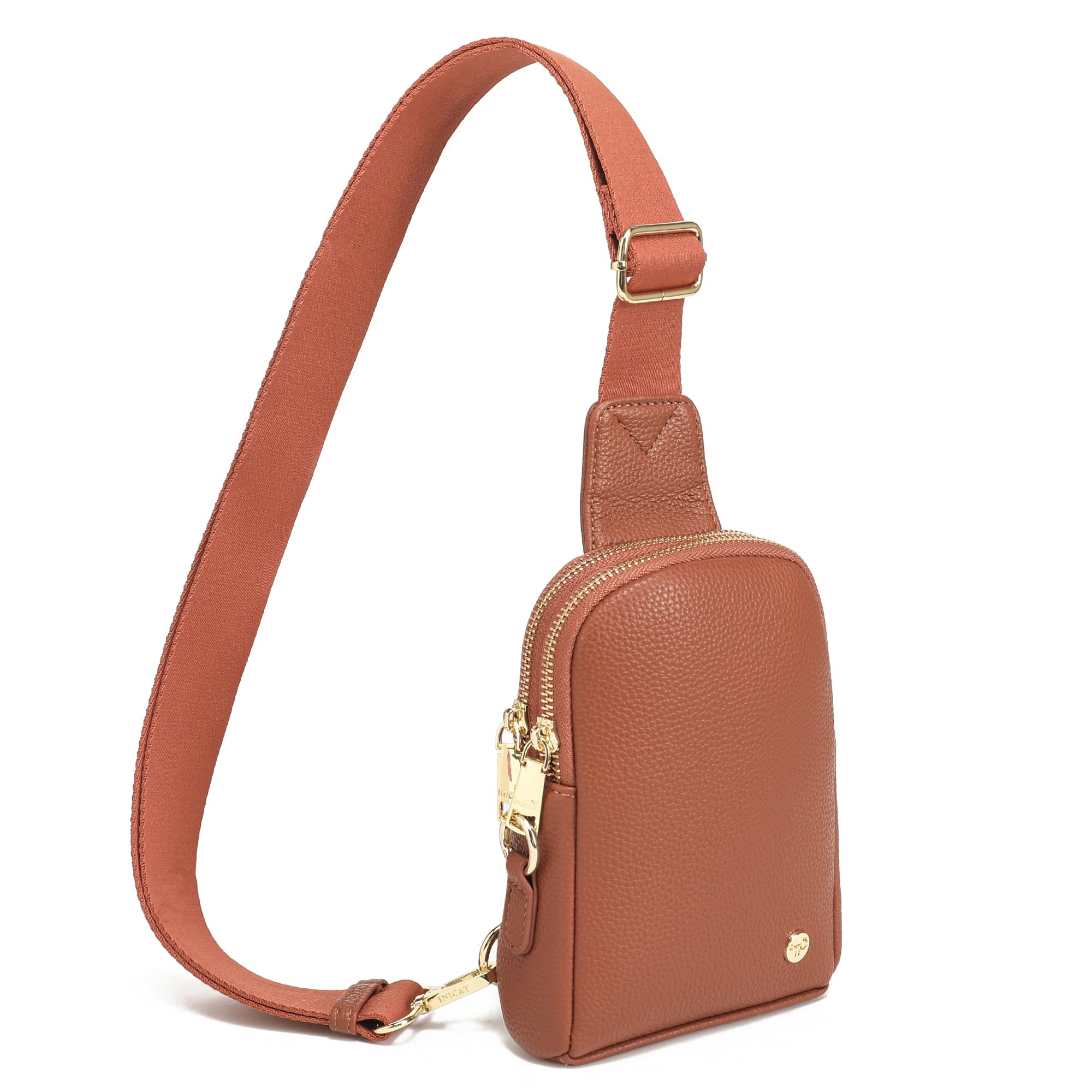 INICATTravel Small Sling Bag Crossbody Bags Gifts for Women(Brown Coffee)