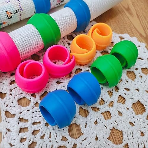 Miniatura 5 de Paquete de 40 protectores de carrete de hilo, protectores de carrete para máquinas de coser y bordar, evita colas de hilo, material de silicona