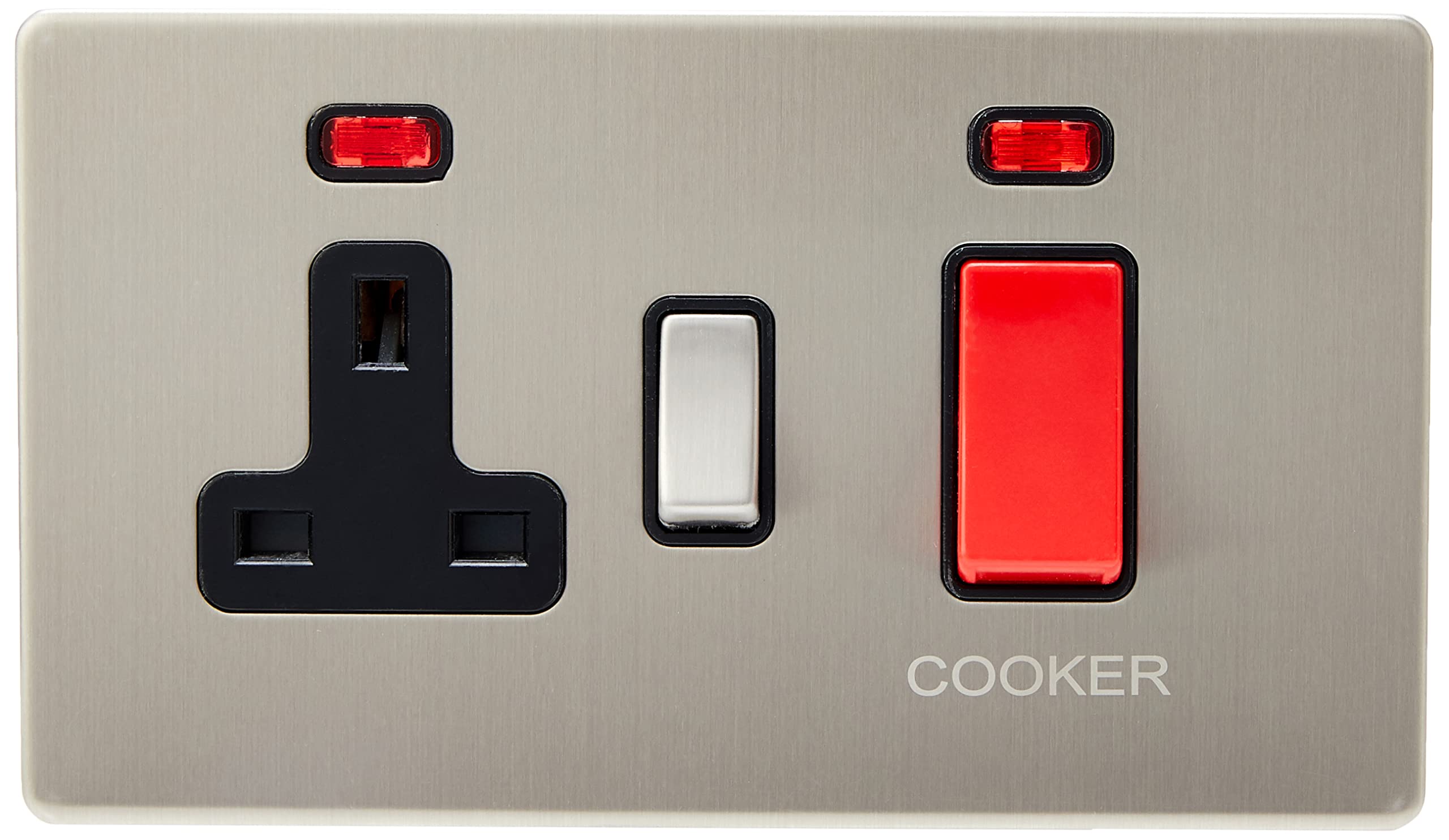 AET SLCC2NBL Screwless Cooker Control Unit with Neon Black Insert