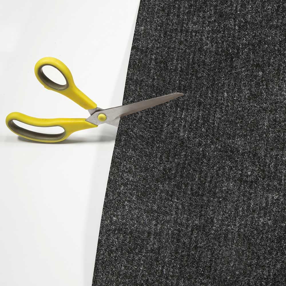 OLIVO.Shop Tappeto Zerbino Antiscivolo, Zerbino Esterno, Rotolo Tappeto, Passatoia Zerbino Interno Esterno, Tappeti Effetto Moquette TRAFFIC (ANTRACITE, 1x3 mt)