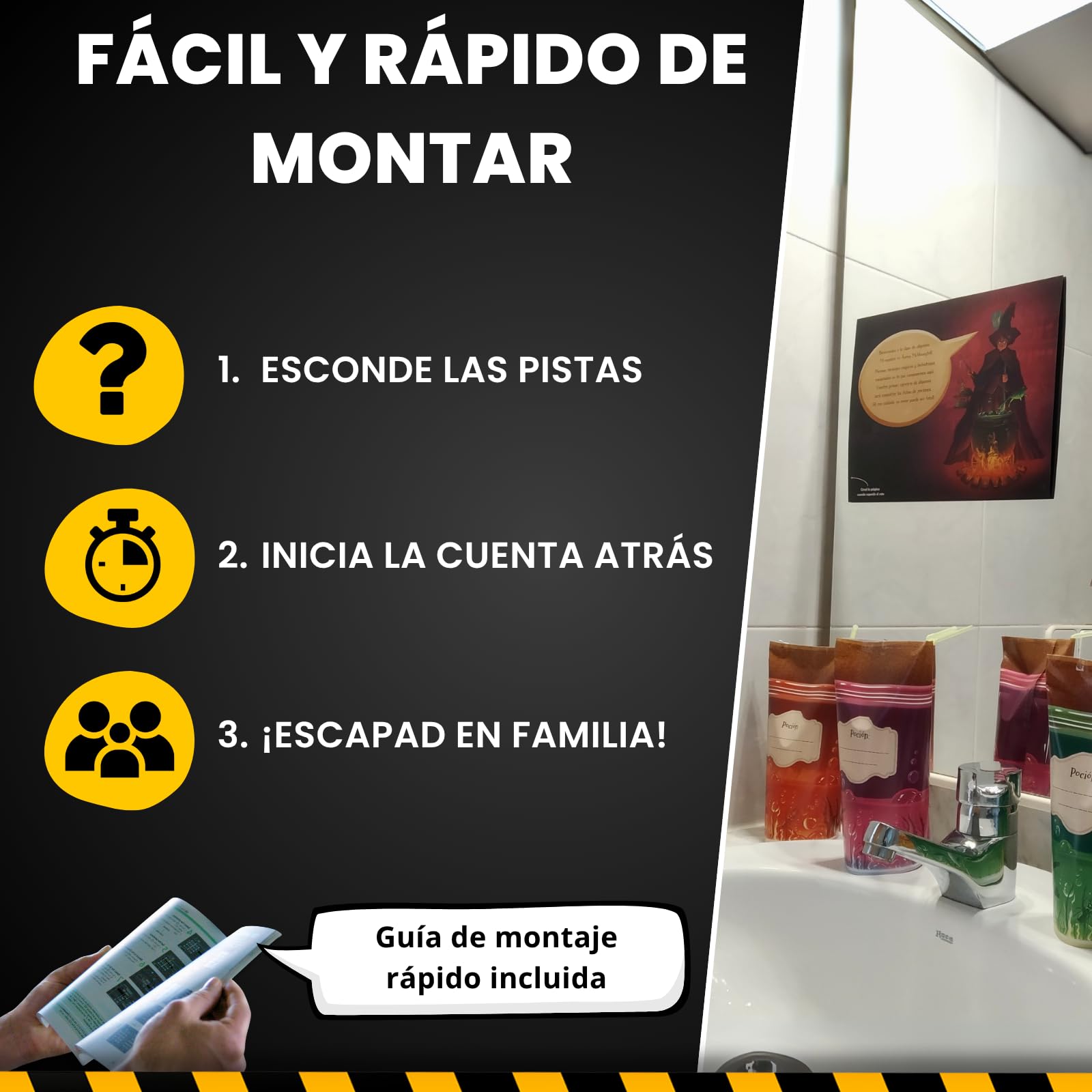 EPIC ENIGMAS | Escape Room Magia de Harry | 5 a 12 años | 5 Salas de Enigmas Emocionantes | Juego de Mesa Familiar Niños | 1-5 Jugadores