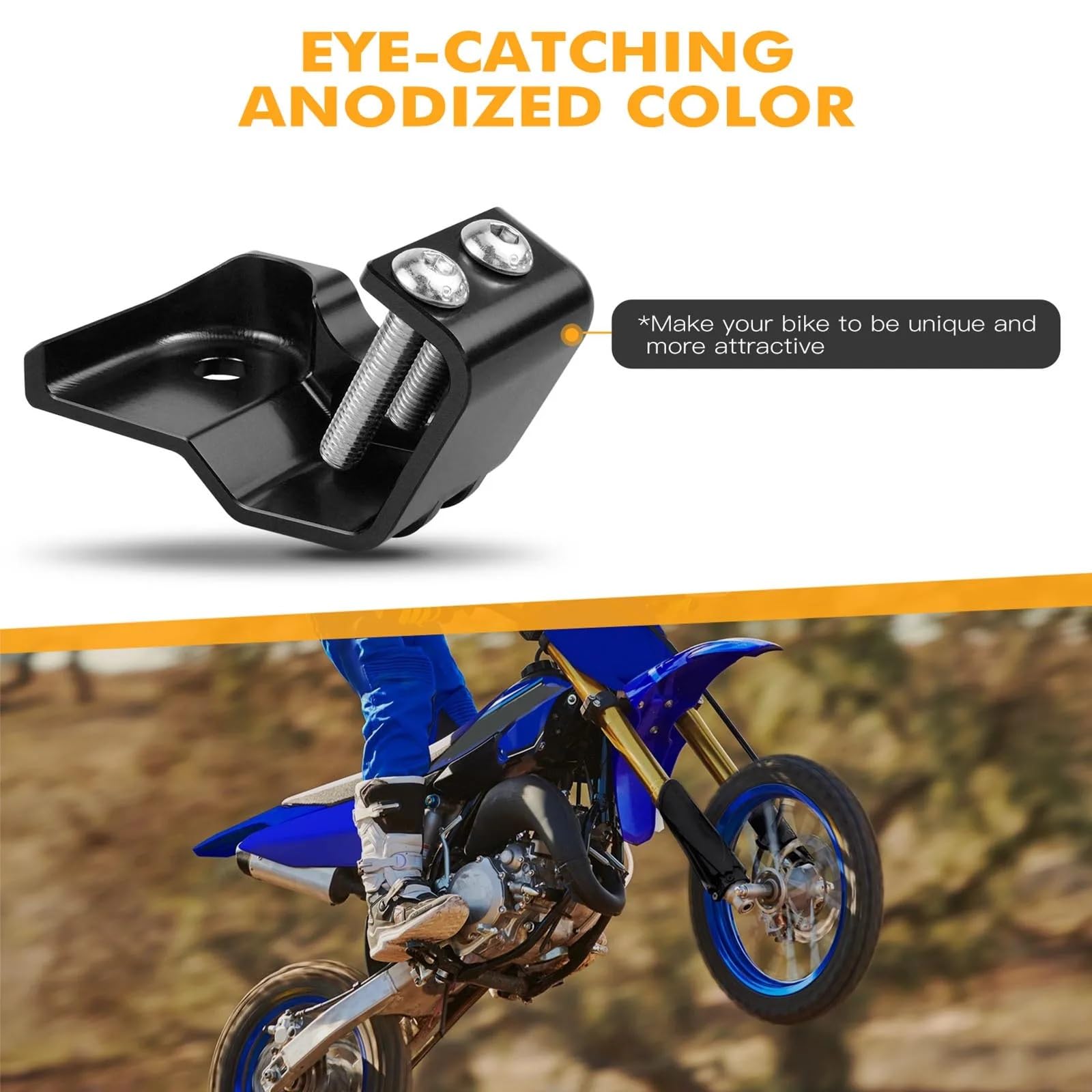 Pasuje do Yamaha YZ 250 YZ250 2015-2021 PRZEDNI WIDELEC Motocyklowy aluminiowy widelec Ochraniacz amortyzatora Osłona wspornik szpula wahacza