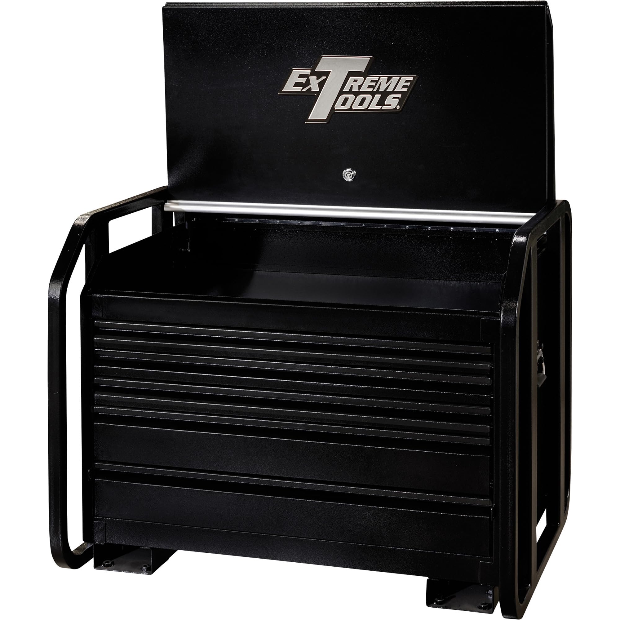 Extreme Tools TX362505RBBK Tx Series Reinforced 5-Drawer Extra Capacity Road Box with Friction Slides, 36-Inch, Wrinkle Black Powder Coat Finish