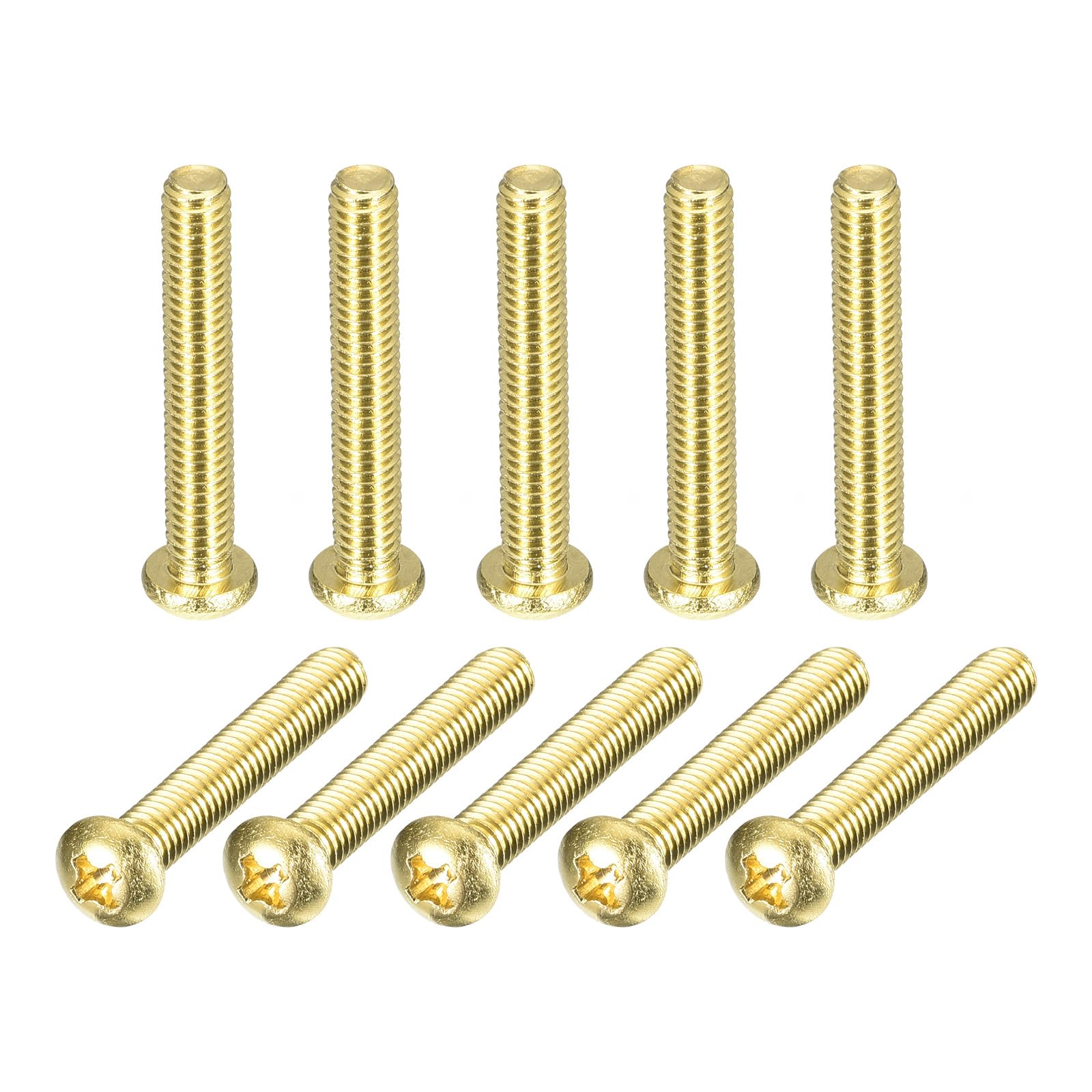 Brass Machine Screws - 60 Pcs M3x6mm -19 Brass Machine Screws - 60 Pcs M3x6mm -19