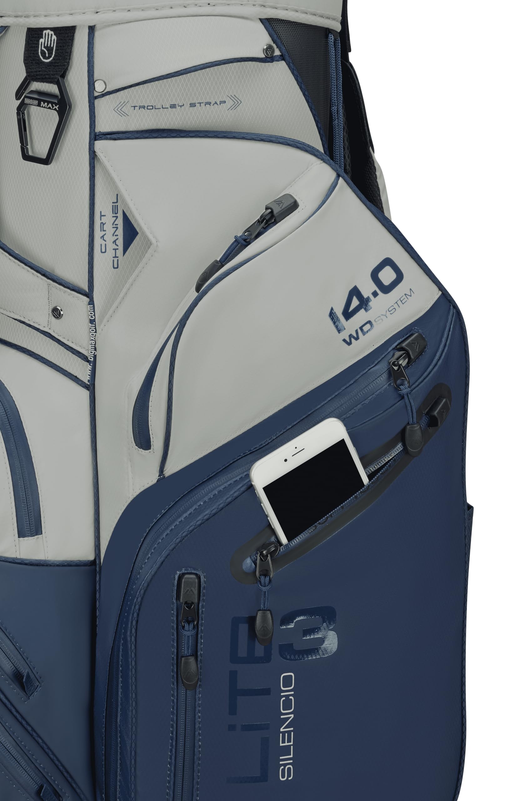 BIG MAX Dri Lite Silencio 3 Cartbag - Wasserabweisende Golftasche