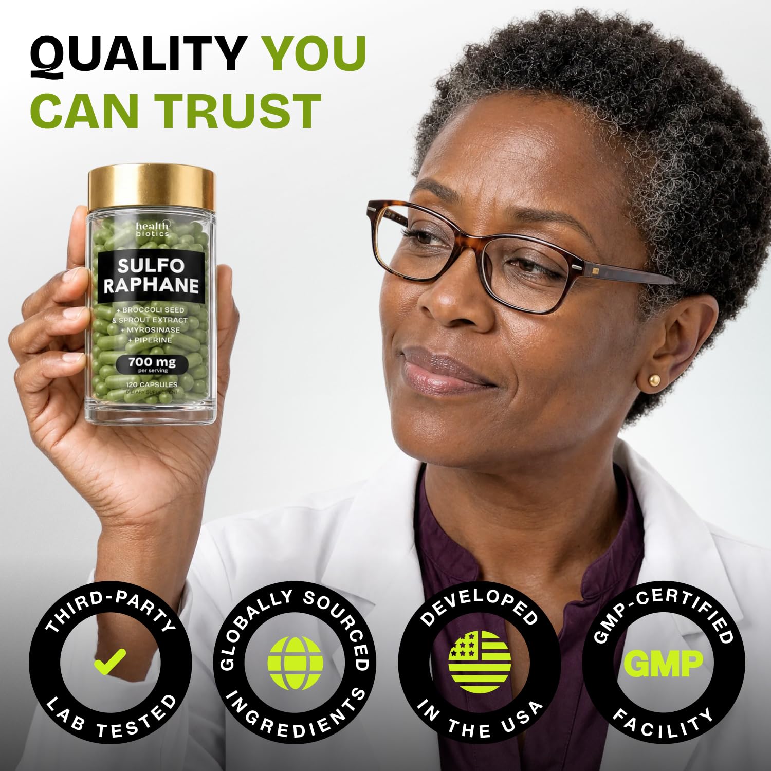 Liposomal Sulforaphane Supplement Organic Broccoli Sprouts, 700mg, 120 Caps — Amazon image 11