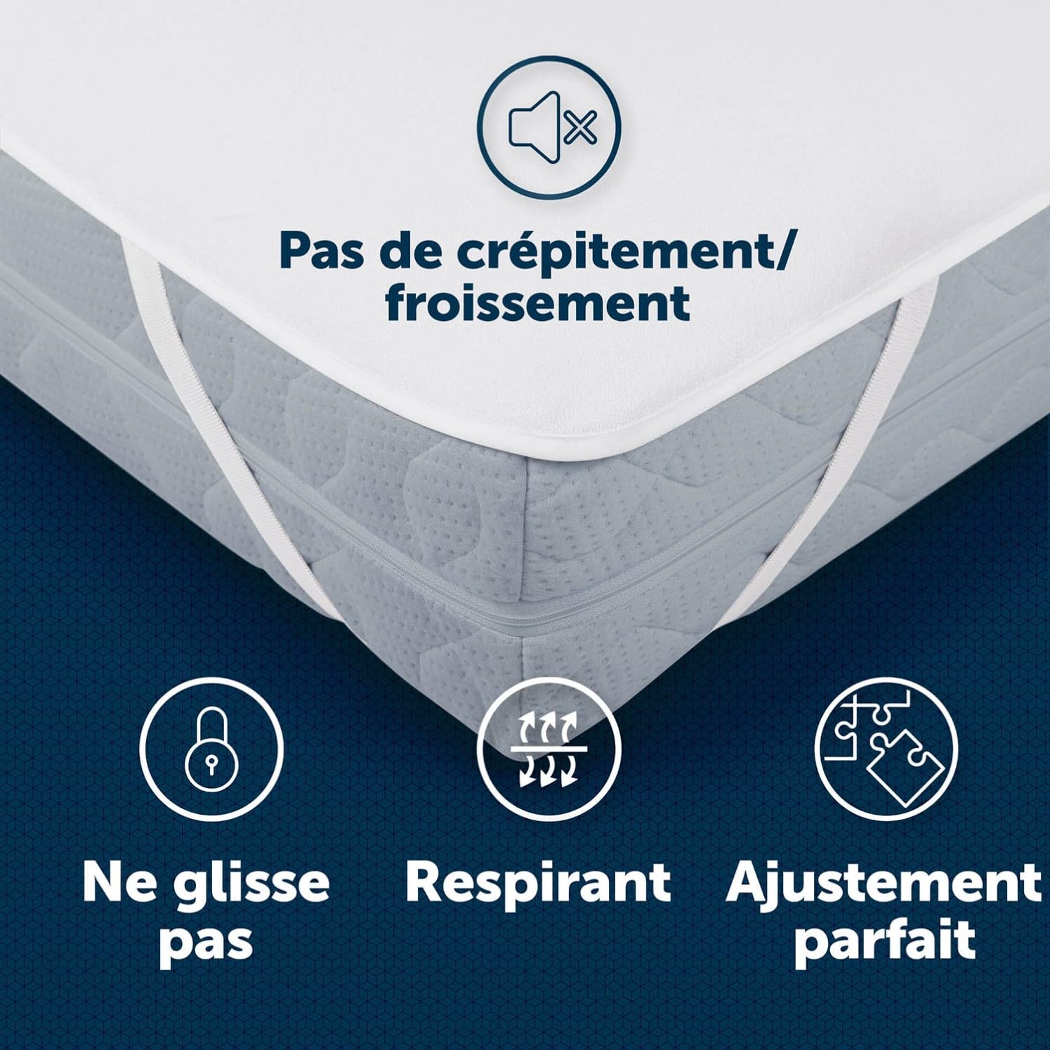 Blumtal - Protege Matelas 100x220cm Lot de 2 - Alaise 100x220 Impermeable et Respirante avec 4 Coins élastiques - Certifié Oeko-Tex - Blanc