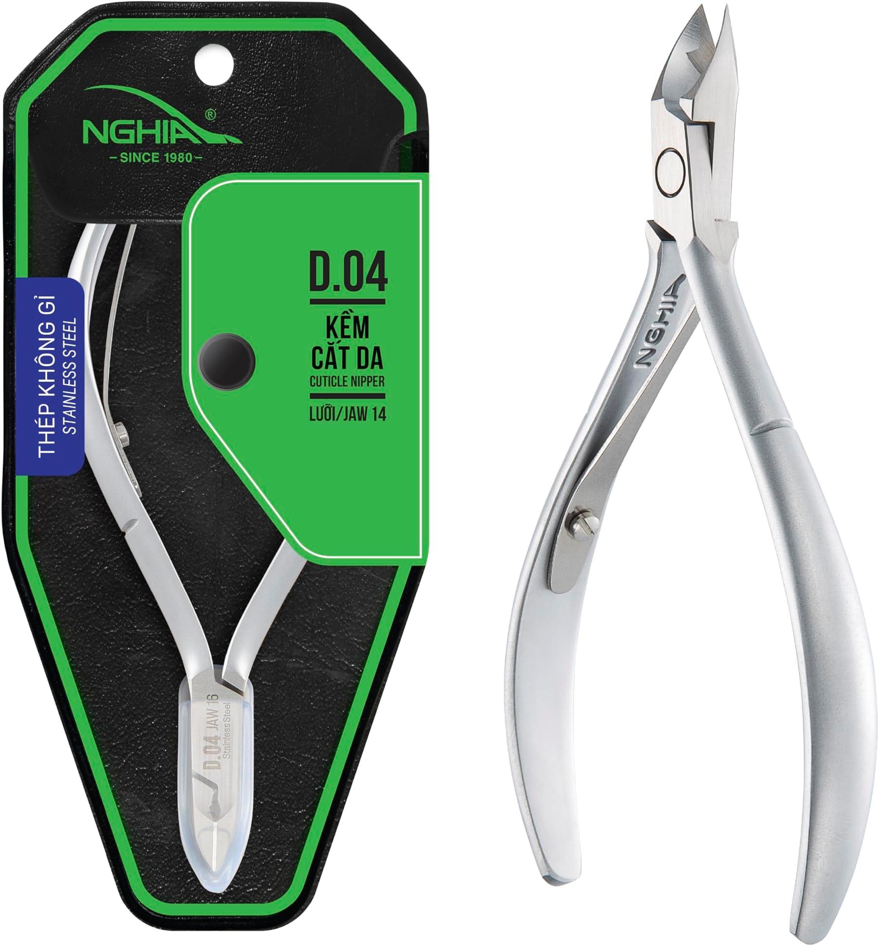 Nghia Stainless Steel Cuticle Nipper D-04 (Jaw14)