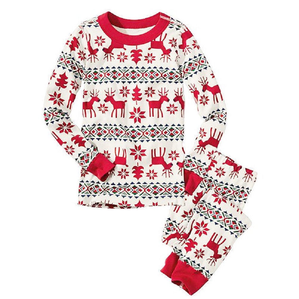 Family Matching Christmas Pajamas's Set Mom Dad Baby Kids Xmas Sleepwear Nightwear