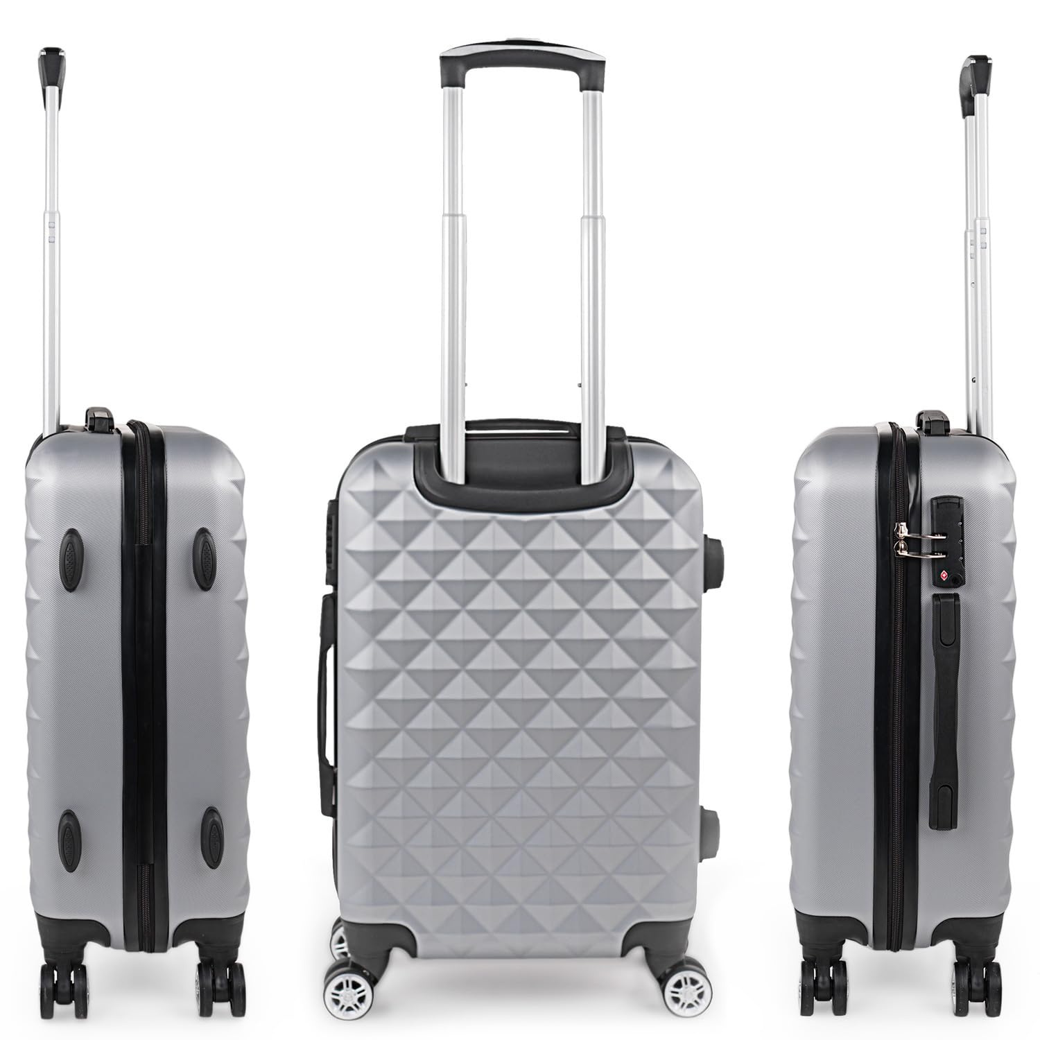 Maleta de cabina 55x40x20 - Maletas De Viaje Cabina Rígidas Trolley Con 4 R