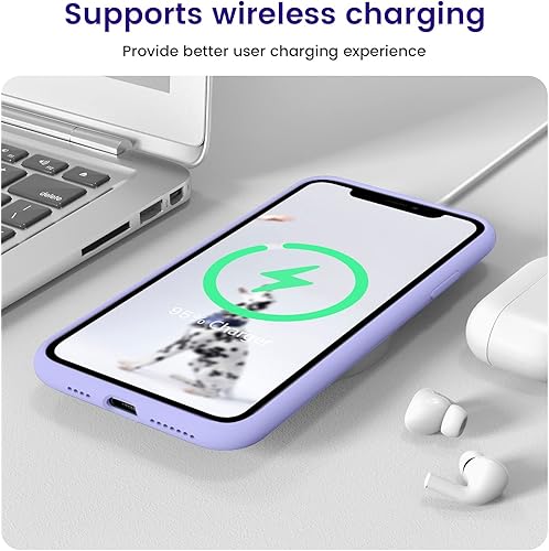 Miniatura 7 de OTOFLY Funda compatible con iPhone 11 Pro Max, ultra delgada, funda de gel de silicona líquida con protección de cuerpo completo, antiarañazos, a