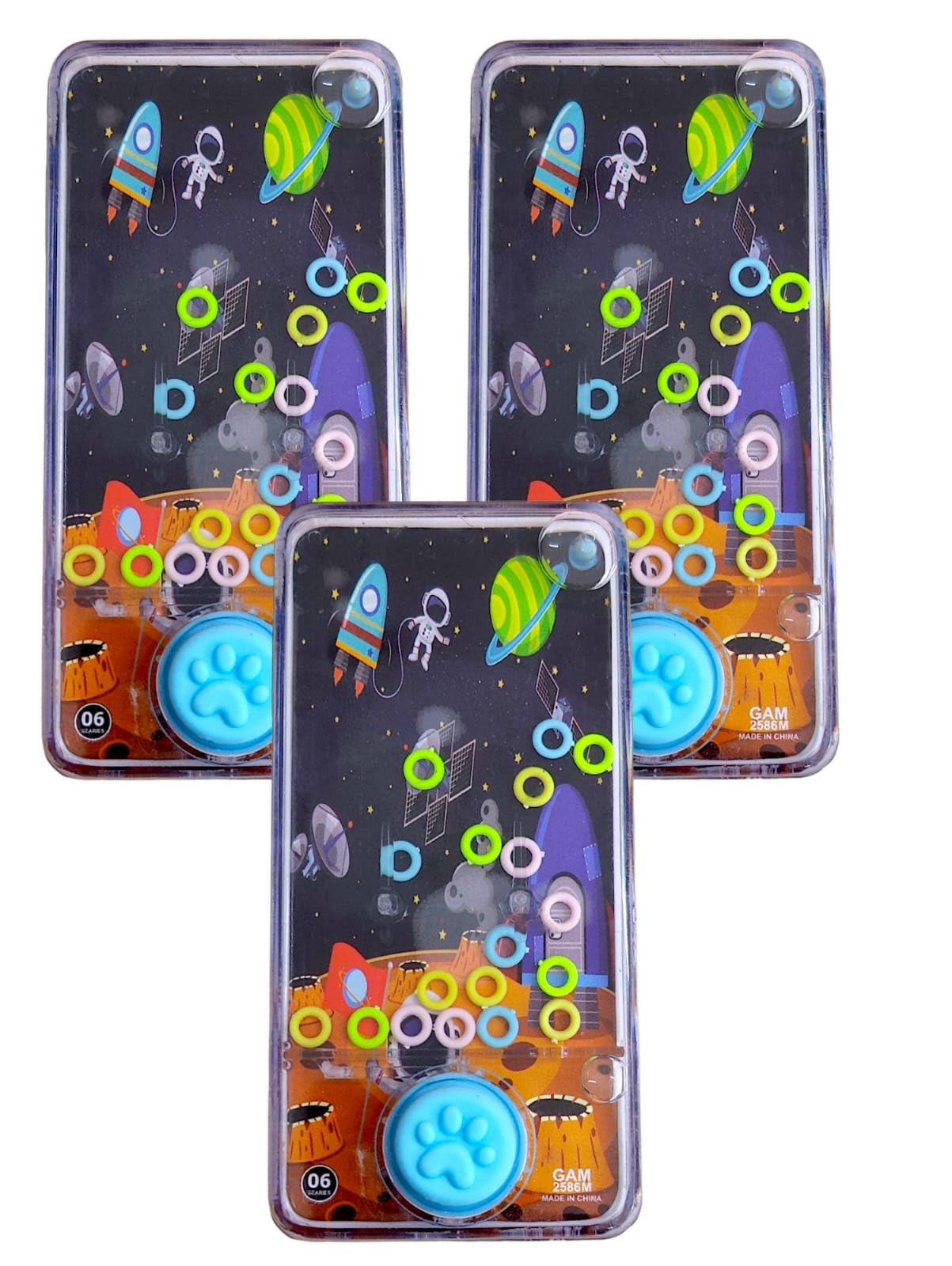 TERA 13 Space Theme Handheld Water Game, Handheld Water Ring Toss Water Game Toy for Birthday Return Gifts, Mobile Phone Water Ring Toss Game for Kids Boys and Girls (3pcs) (B0D8BL85L1) Amazon Price History, Amazon Price Tracker