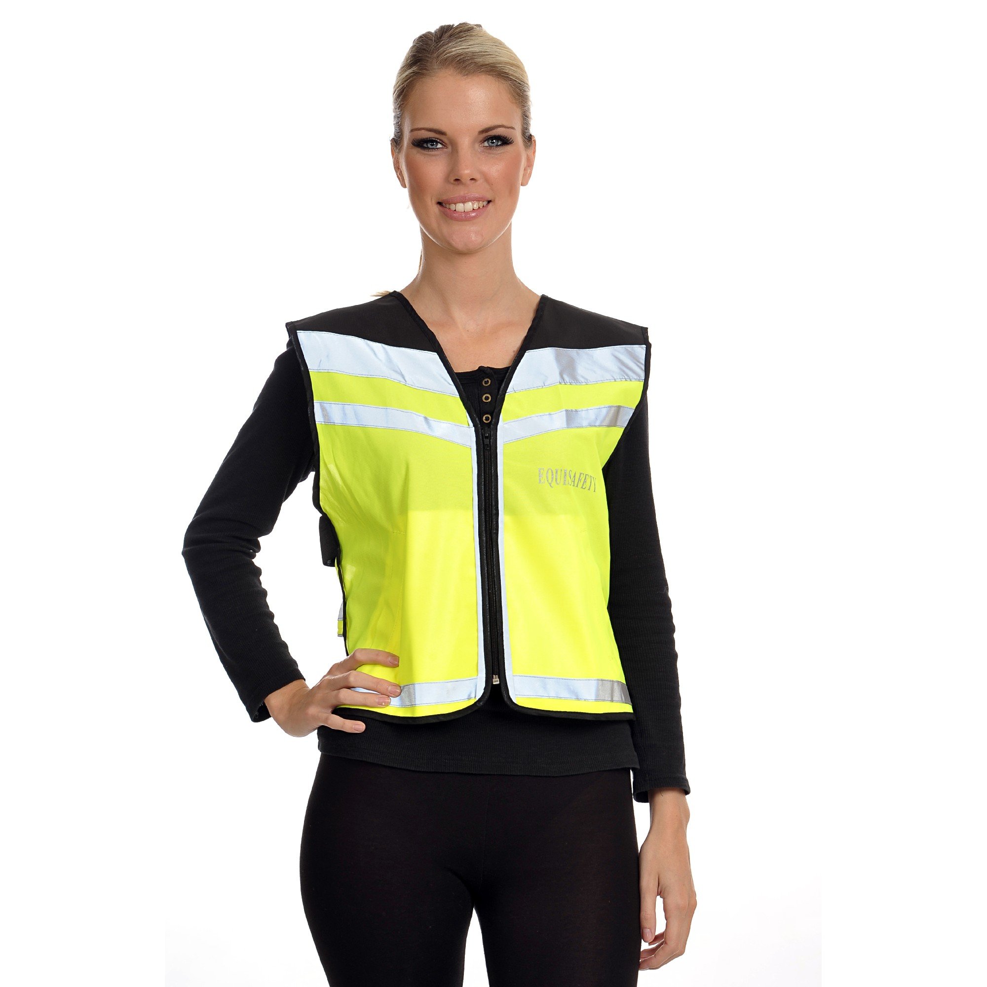 Chaleco reflectante amarillo XXL Plain Air Equisafety para evitar riesgos