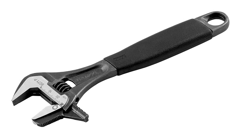 Chave ajustável e para tubos Bahco BAH9070RPUS com mandíbula reversível, 15,2 cm, preta, 1 unidade