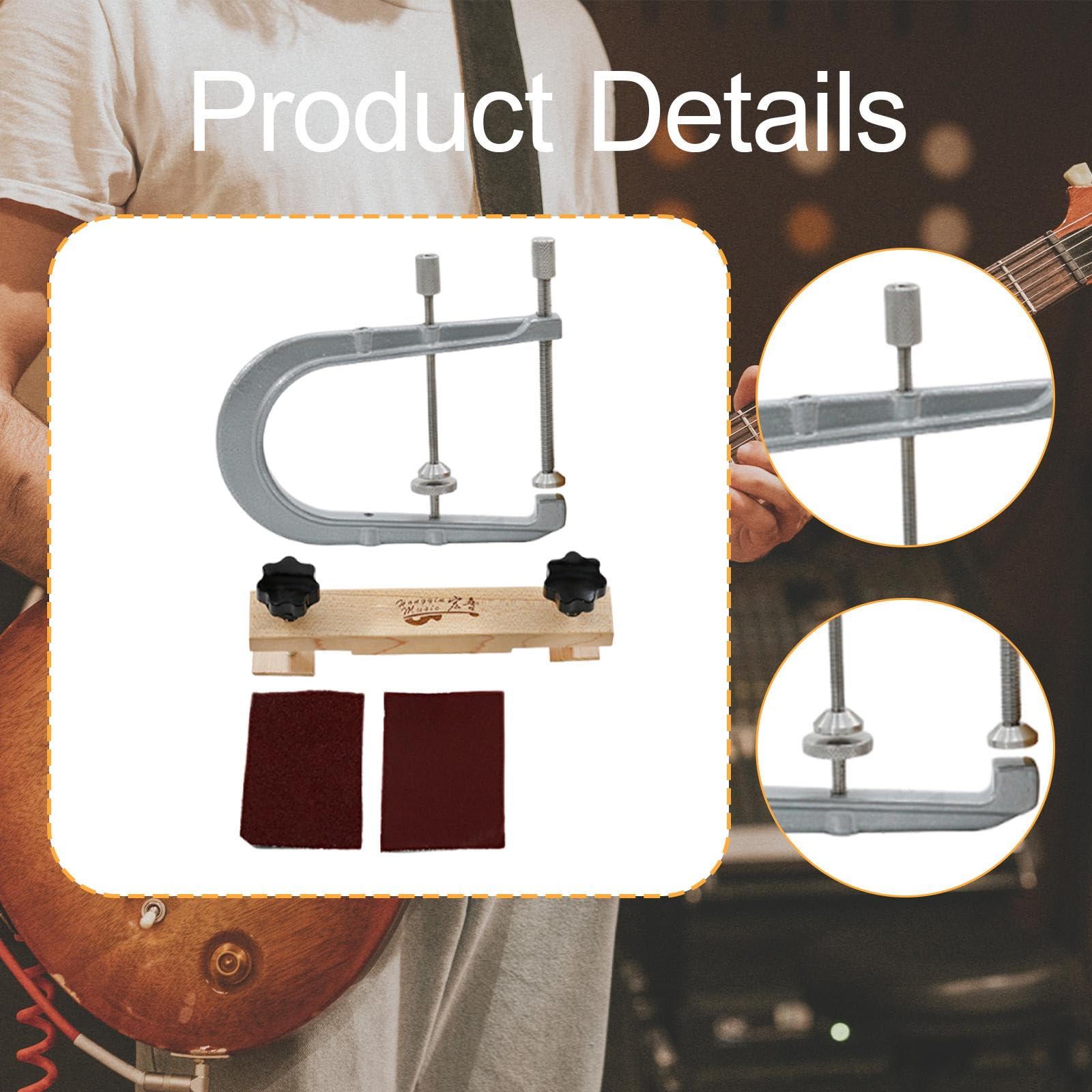 Abrazadera de Puente de Guitarra Abrazadera en Forma de U Herramienta de Luthier