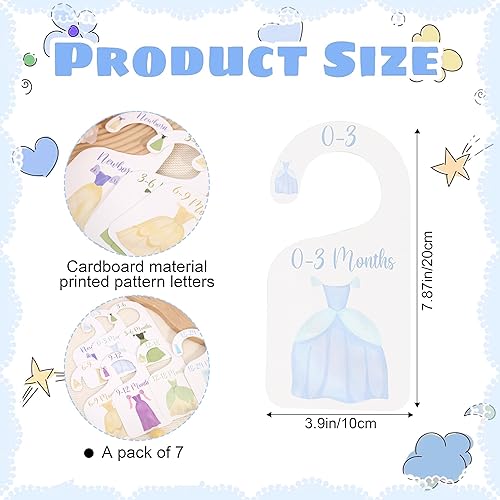 Miniatura 2 de Divisores de armario de princesa para guardería, baby shower, organizador de armario para niña, recién nacido a 24 meses para el hogar