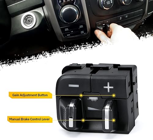 Miniatura 3 de Hypertune Kit de módulo de control de freno de remolque para 16-18 Ram 1500 2500 3500 4500 5500 Controlador eléctrico integrado de remolque