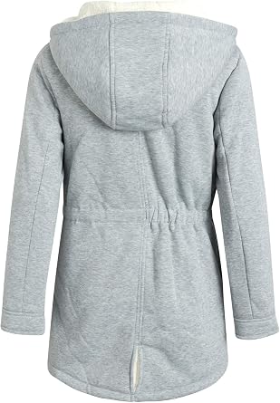 URBAN REPUBLIC Girls Anorak Jacket - Weather Resistant Sherpa Lined Midweight Winter Jackets for Girls with Hood