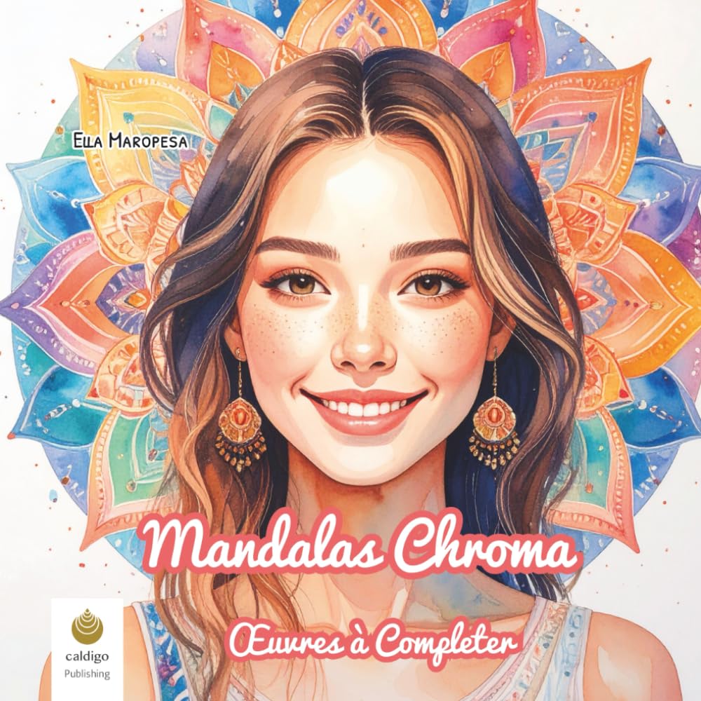 Mandalas Chroma œuvres à compléter livre de coloriage pour adulte