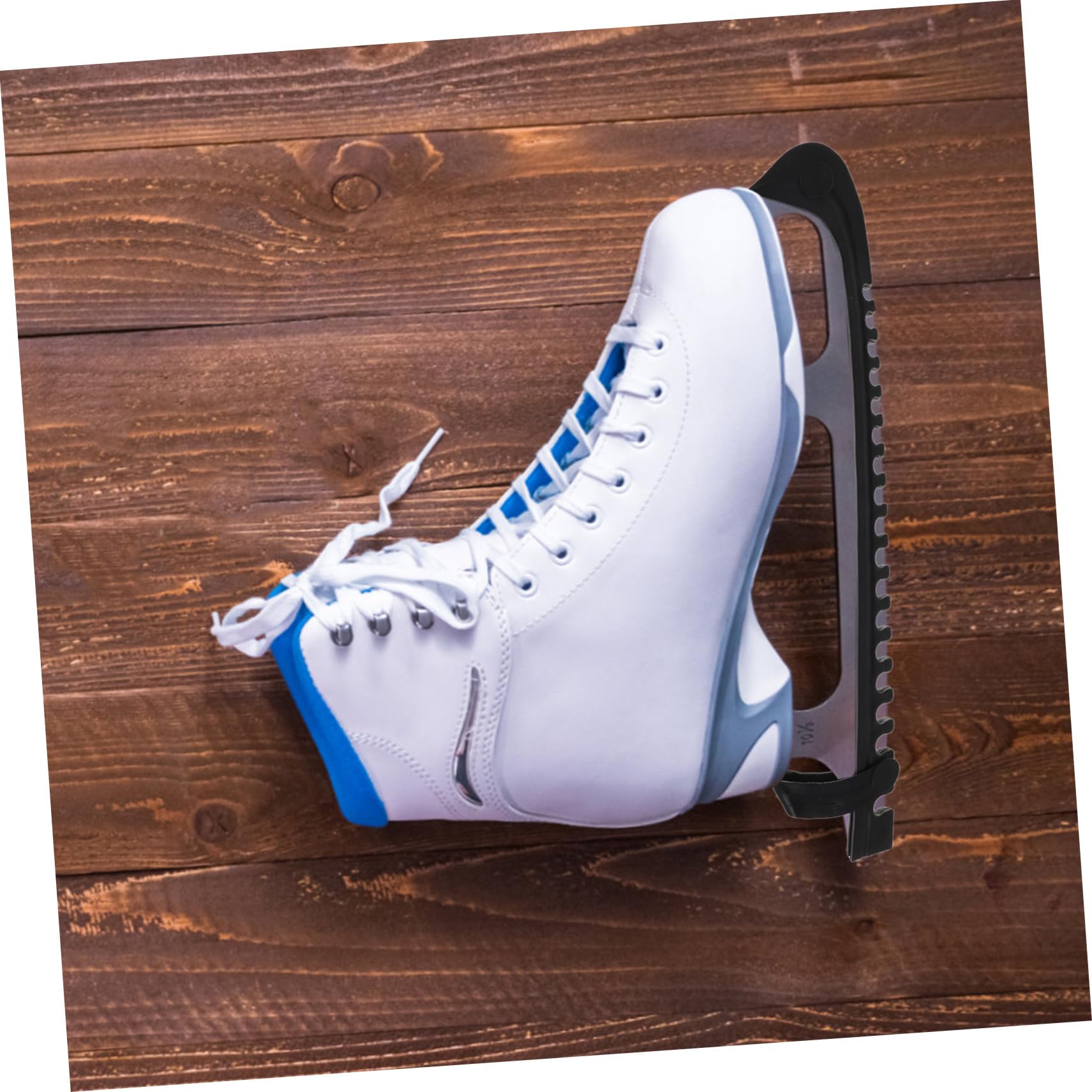UKCOCO Protectores de Patines de Hielo Ajustables de PVC, 4 Piezas, para Hockey y Patinaje Artístico, Cubiertas para Cuchillas, Adultos y Niños