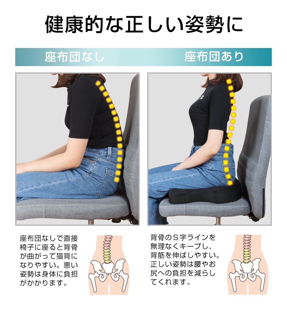 Amazon.co.jp: IKSTAR クッション 指圧突起設計 低反発 座布団