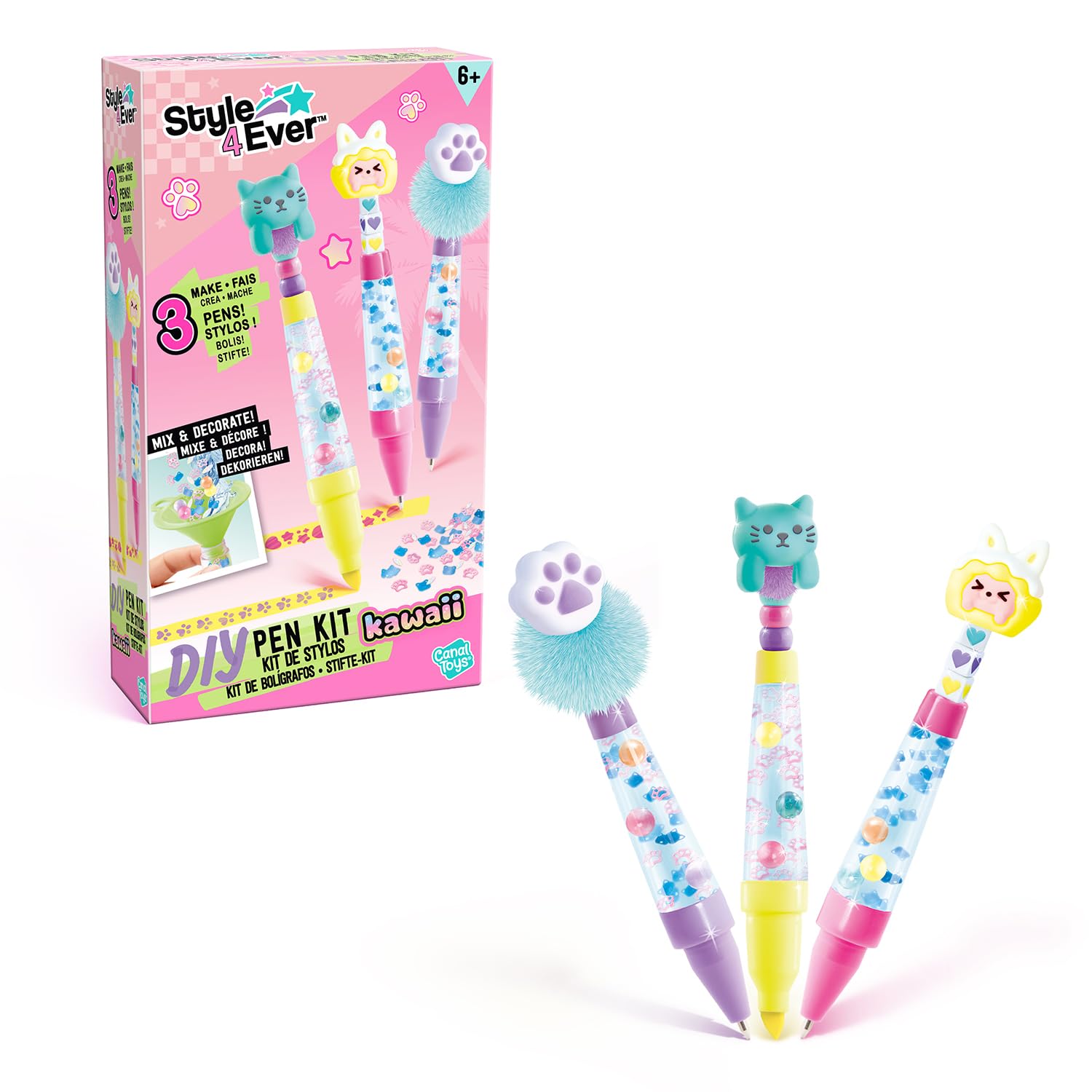 Canal Toys - Style 4 Ever - Pack de Subrauyador y Bolígrafos DIY - OFG 349