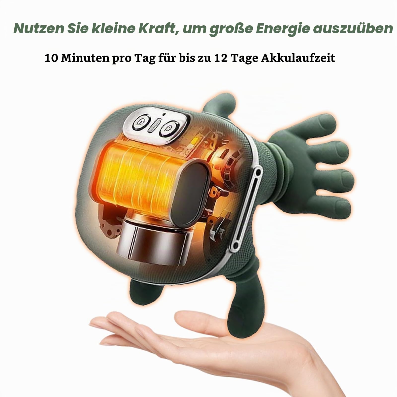 4D Shiatsu Nackenmassagegerät mit Wärmefunktion, Kabellos Schultermassagegerät, 3 Massagestufen, 2 Wärmestufen 40℃/45℃, Knetmassage für Nacken Schulter Rücken, für Büro Zuhause Reise (A)