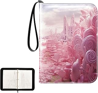 Lollolly House Waterproof Trading Card Binder,400-Pocket Trading Album Display Holder,Display Case with Card Sleeves Set for Soccer Card,Gaming Cards,and Other TCG 2011732