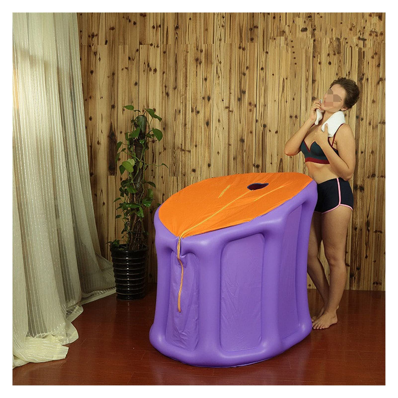 Przenośny namiot parowy z sauną Nadmuchiwany saunę parową namiot nadmuchiwany namiot 2L 1000W. Rodzina parowca Przenośna mokra sauna relaksujący sauna pot Domowa osobista sauna parowa