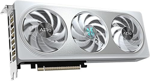 Gigabyte GeForce RTX 5060 AERO OC Grafikkarte — galinė pusė