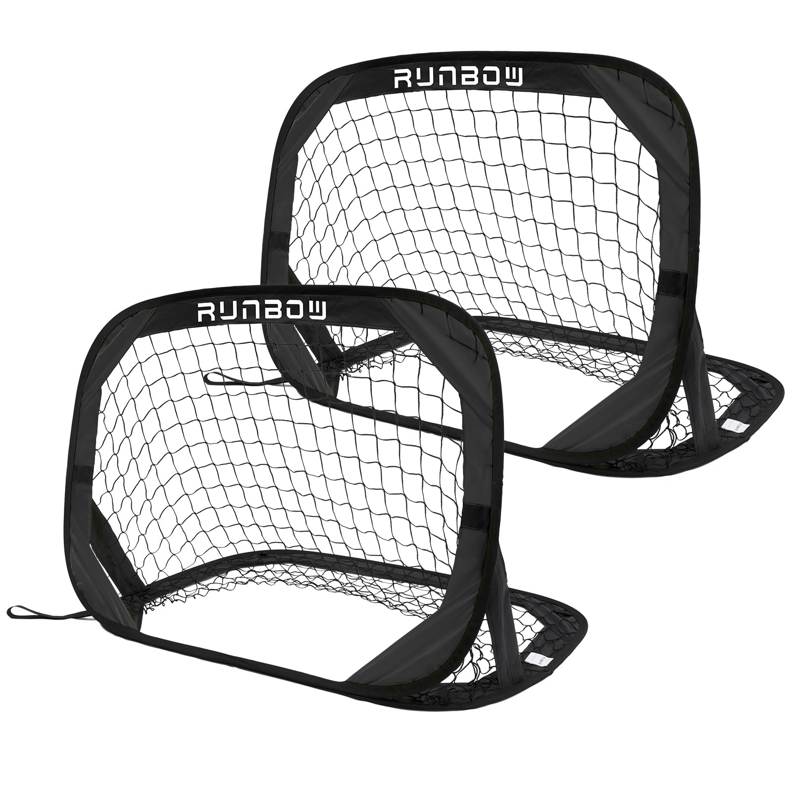 100 x 67 cm Kinder Fußballtor, Faltbar Outdoor Übung Fußballnetz für Garten | Klappbar Jugend Indoor pop up fußball tor Spiele erwachsene Training Fussballtor mit Carry Bag für Weihnachten Geschenke