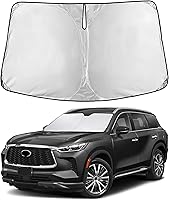 Vista 202 de EcoNour Parasol para parabrisas de camiones con bolsillo de almacenamiento Parasol reflectante de material 240T para protección contra rayos UV