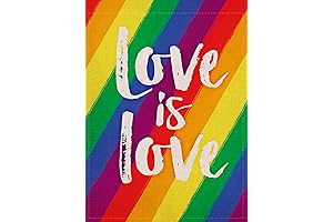 Love is Love Rainbow Garden Flag