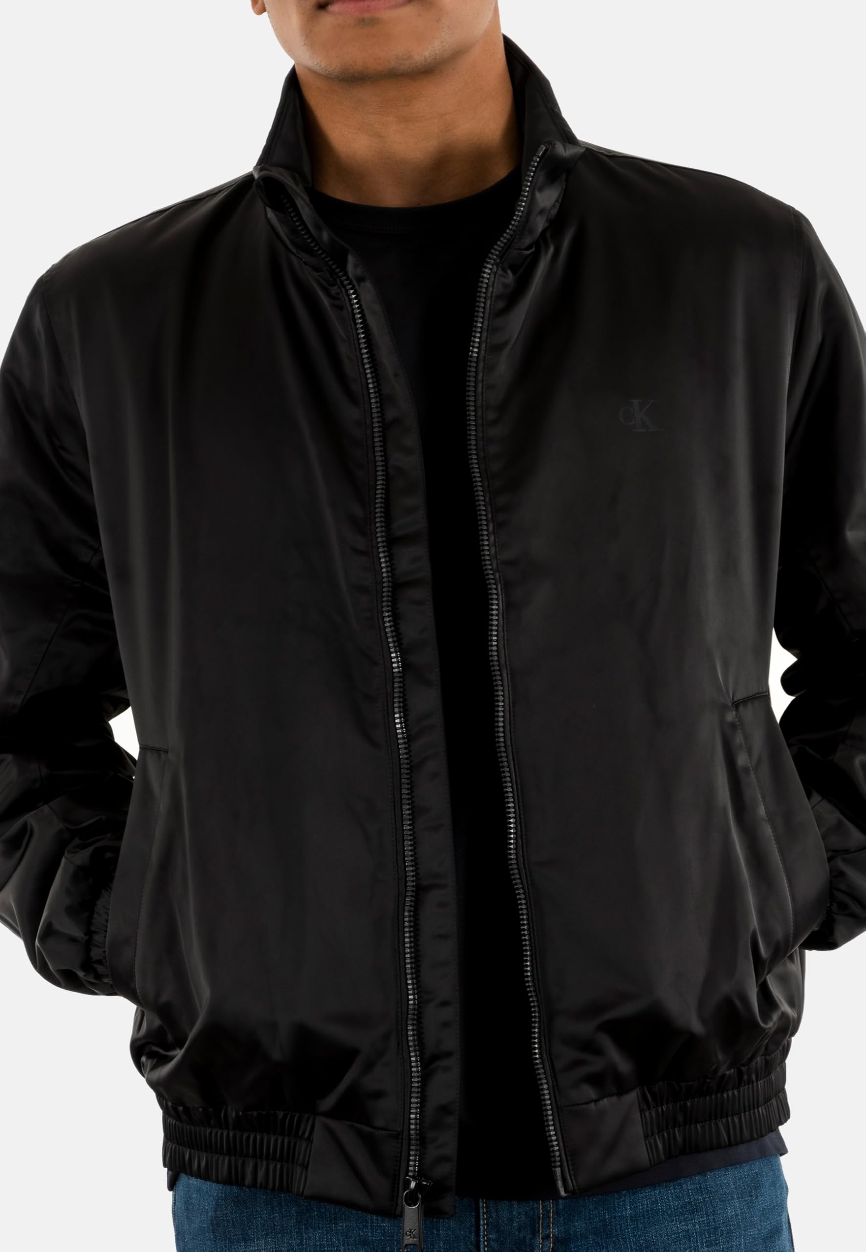 Calvin Klein Ls Padded Harrington Jacket Lv04rc516g Giacche Unisex - Adulto