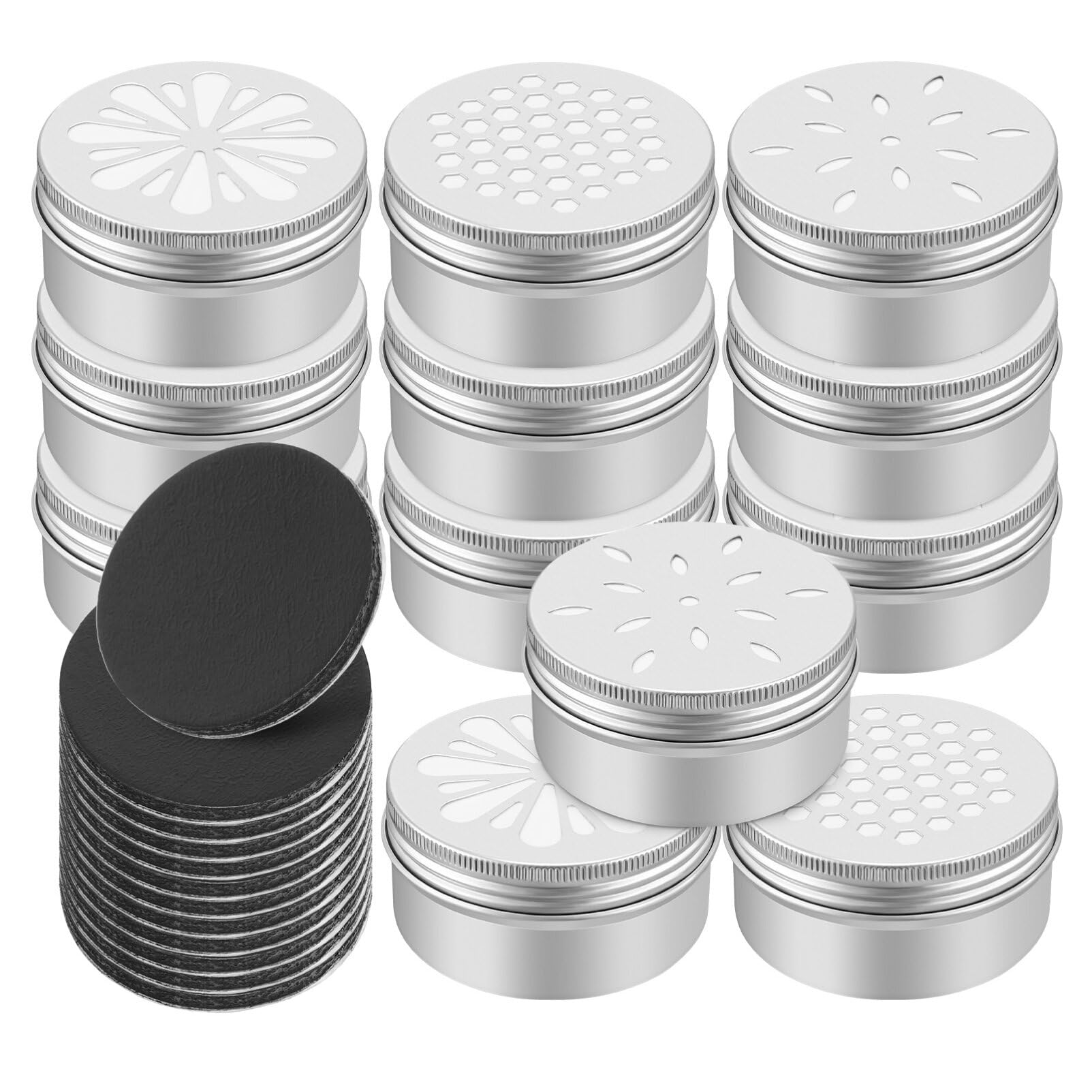 Mipcase 12 Pcs Dog Scent Training Kit with Magnetic Dots, Aluminium Nose Work Tins for Pet Sniffle Games - Image 2