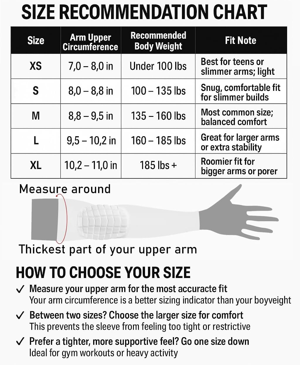 AceList 2PCS Elbow Pads with Padded Compression Shield Shape Arm Sleeves for Protection - Suitable for Basketball, Volleyball - Image 2