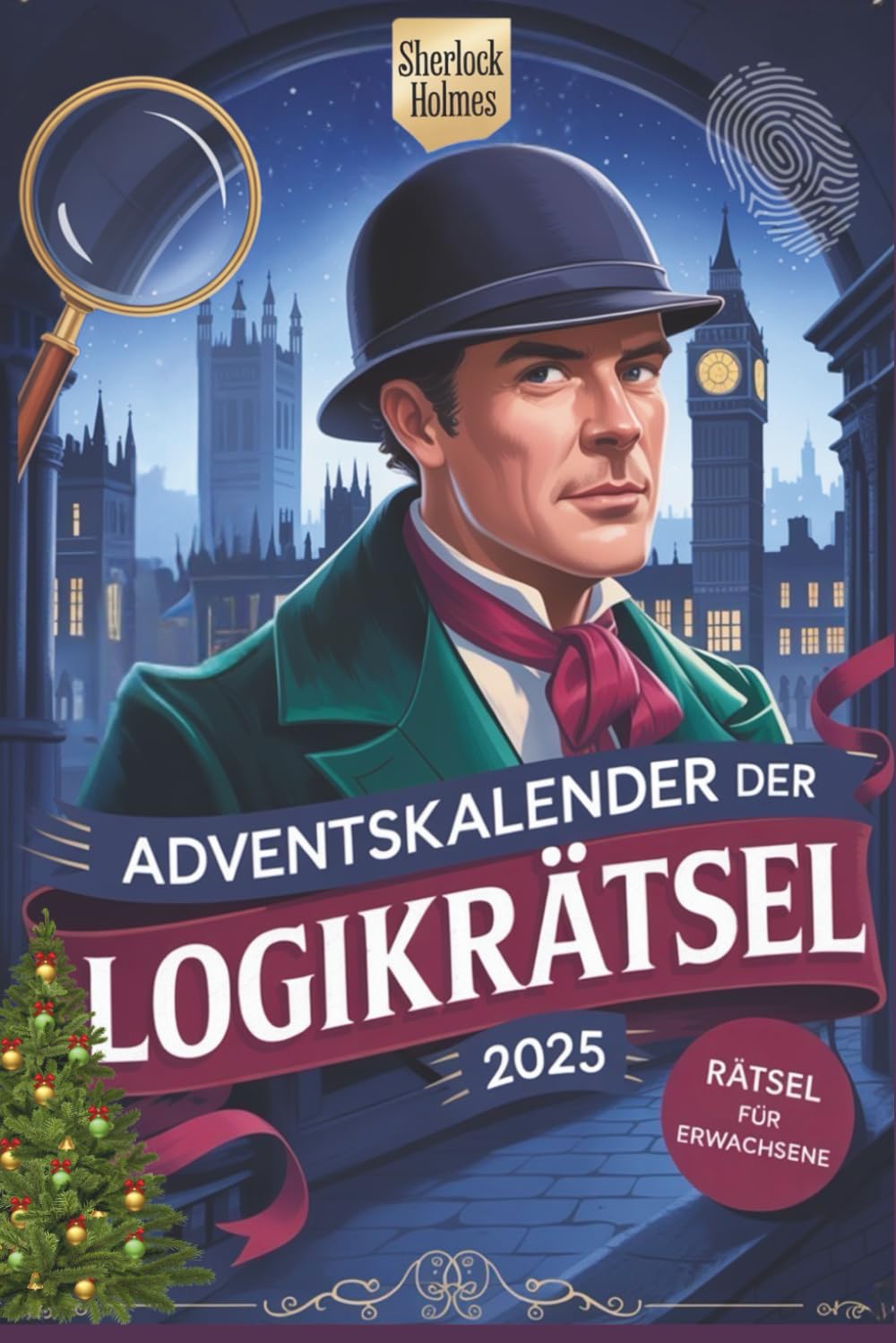 Sherlock Rätsel-Adventskalender: Nur mittelschwere Rätsel | Fesselndes Gehirnjogging & Gedächtnistraining mit hochwertigen Logikrätseln (Sherlock Rätselbuch)