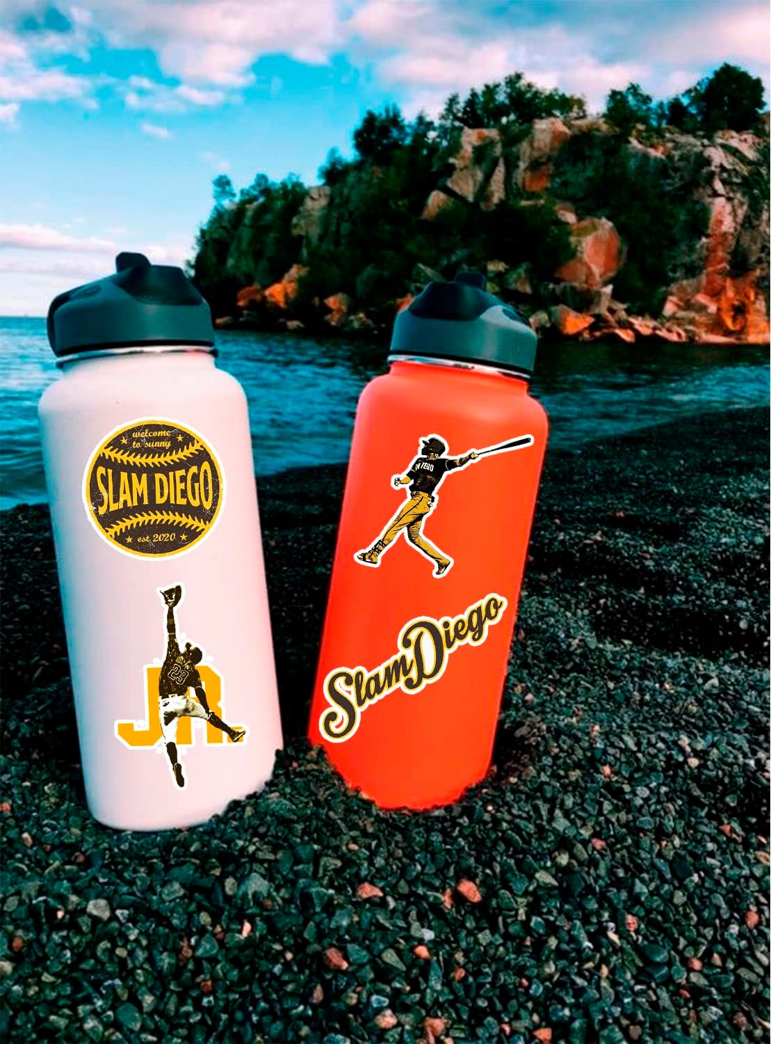 30 PCS American Baseball Stickers for Water Bottle, Laptop, Bicycle, Computer, Motorcycle, Travel Case – Waterproof Vinyl Decals for Kids, Teens, Adults, Scrapbook, Luggage, Helmet – 2-2.5 Inches - Image 2