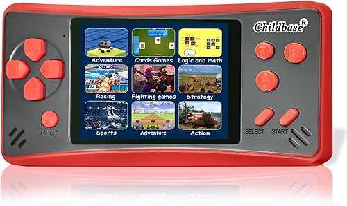 Consola de juegos portátil para niños y adultos, pantalla LCD de 3.2 pulgadas precargada 217 videojuegos retro, reproductor de juegos portátil con
