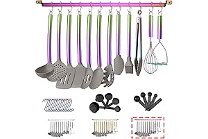 Rainbow Kitchen Utensil Set - Functional and Vibrant Culinary Tools