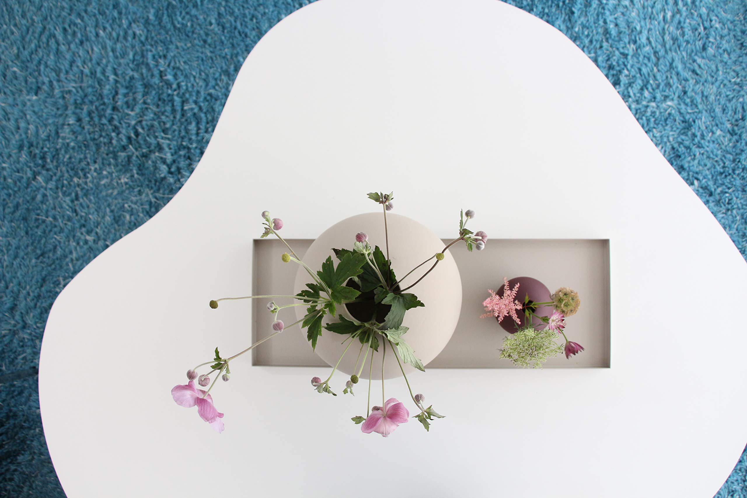 Cooee Design Tray - Vassoio in Acciaio Inox, 50 x 18 x 2 cm, Colore: Sabbia