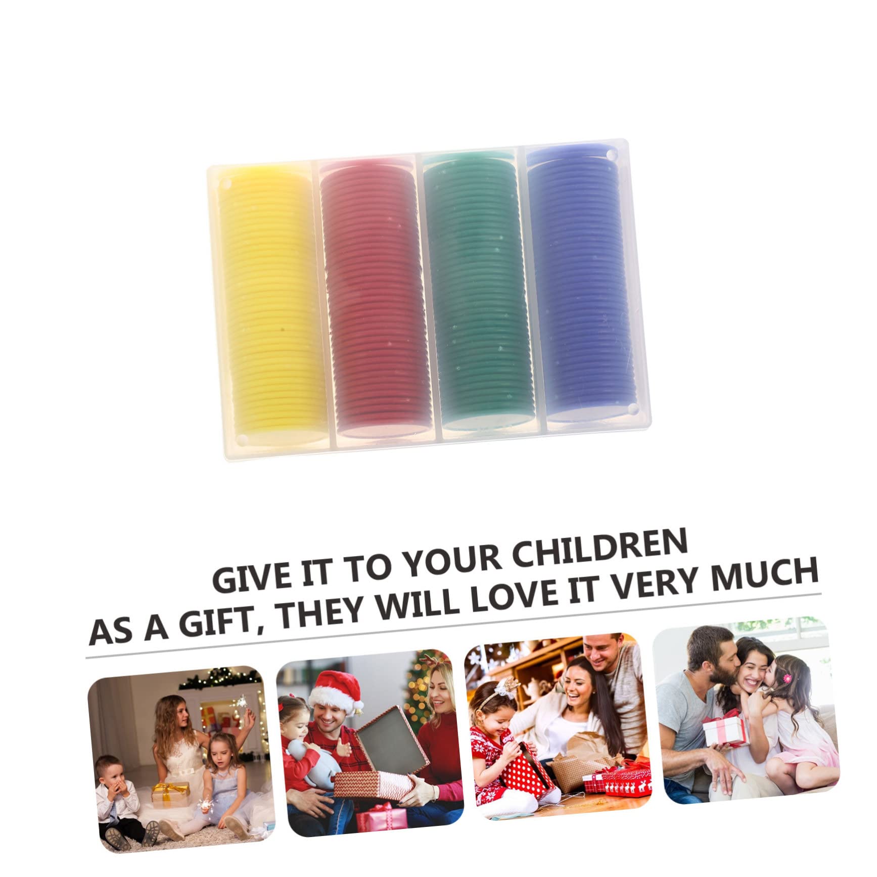 BRIGHTFUFU Small Poker Chips 320pcs Blank Chips Counting Discs Cards Game Accessory