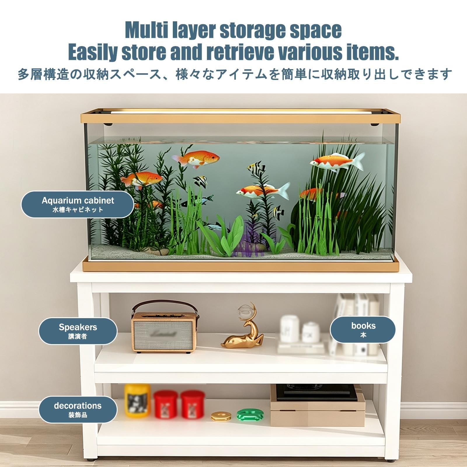 Mobile per Acquario, Scaffale per Acquario, Portante Stabile