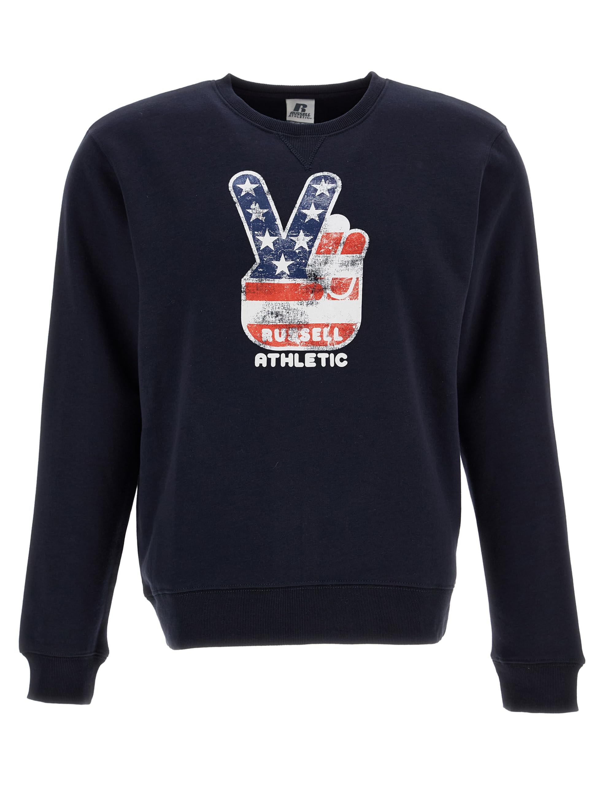 Russell Athletic Kids & Teens Mascot Crew Hooded Sweatshirt, Marine, 140 EU
